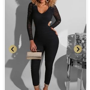 Black runch jumpsuit